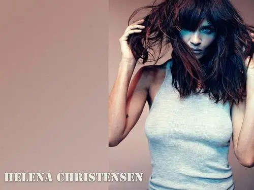 Helena Christensen White T-Shirt - idPoster.com