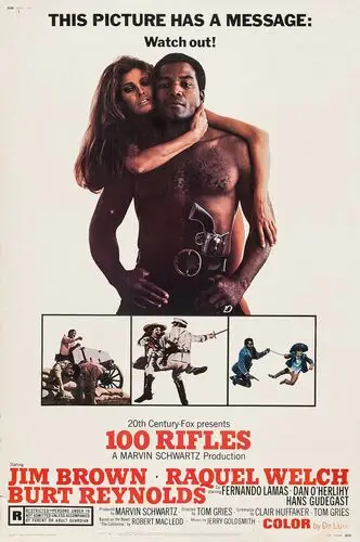 100 Rifles (1969) Kitchen Apron - idPoster.com