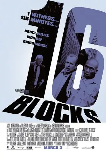 16 Blocks (2006) Men's Colored Hoodie - idPoster.com