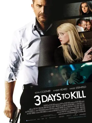 3 Days to Kill (2014) Men's Colored T-Shirt - idPoster.com
