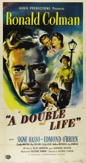 A Double Life (1947) Men's Colored  Long Sleeve T-Shirt - idPoster.com