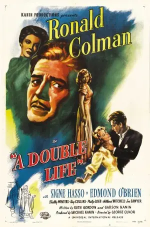 A Double Life (1947) White T-Shirt - idPoster.com