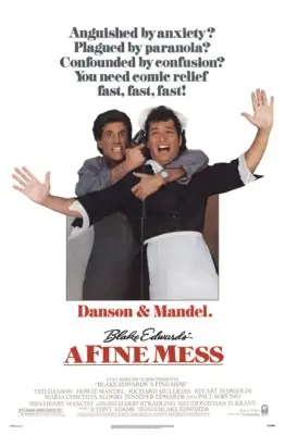 A Fine Mess (1986) Men's Colored Hoodie - idPoster.com