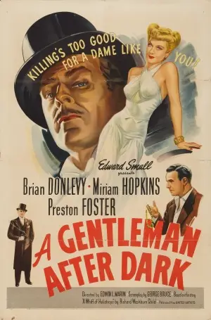 A Gentleman After Dark (1942) Drawstring Backpack - idPoster.com