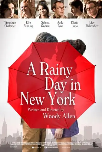 A Rainy Day in New York (2019) White T-Shirt - idPoster.com