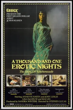 A Thousand and One Erotic Nights (1982) Women's Colored Hoodie - idPoster.com