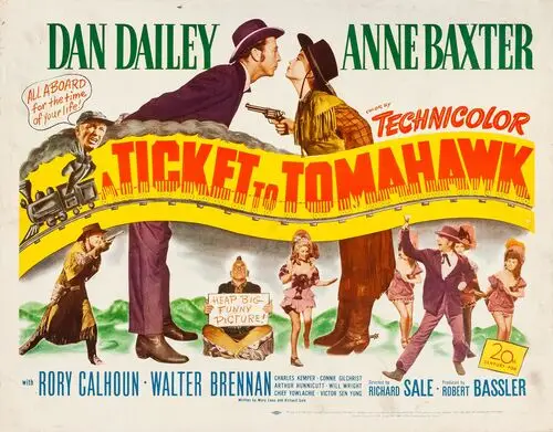 A Ticket to Tomahawk (1950) Men's Colored Hoodie - idPoster.com