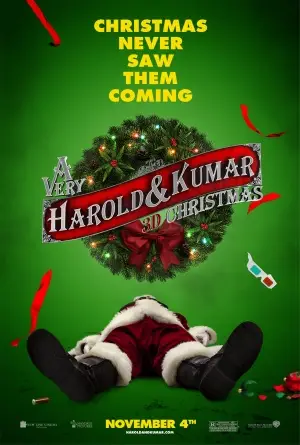 A Very Harold n Kumar Christmas (2010) White T-Shirt - idPoster.com
