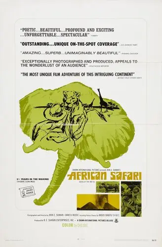 African Safari (1969) Men's Colored  Long Sleeve T-Shirt - idPoster.com