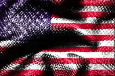 American Flag Drawstring Backpack - idPoster.com