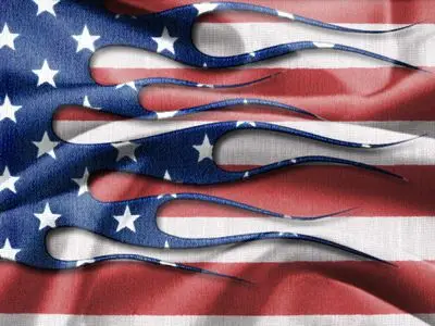 American Flag Fridge Magnet picture 154596