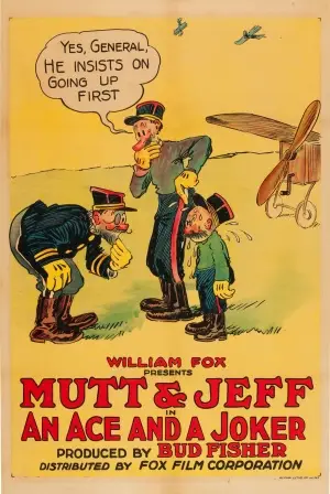 An Ace and a Joker (1918) Drawstring Backpack - idPoster.com