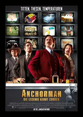 Anchorman 2 (2013) White T-Shirt - idPoster.com