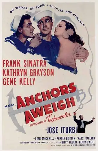 Anchors Aweigh (1945) White T-Shirt - idPoster.com