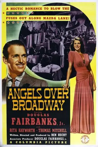 Angels Over Broadway (1940) Women's Colored Hoodie - idPoster.com