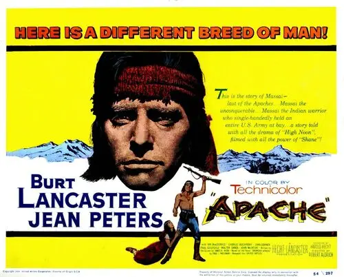 Apache (1954) Men's Colored Hoodie - idPoster.com