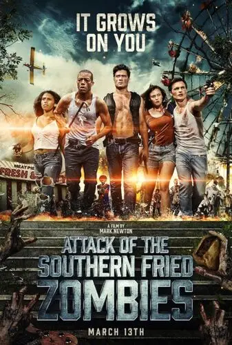Attack of the Southern Fried Zombies (2018) Kitchen Apron - idPoster.com