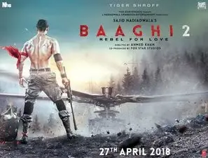 Baaghi 2 (2018) Women's Colored Hoodie - idPoster.com