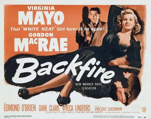Backfire (1950) Drawstring Backpack - idPoster.com