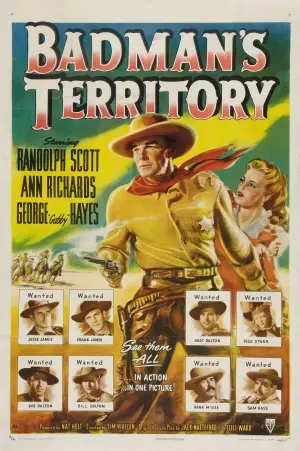 Badman's Territory (1946) Men's Colored  Long Sleeve T-Shirt - idPoster.com