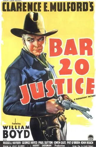 Bar 20 Justice (1938) Men's Colored Hoodie - idPoster.com