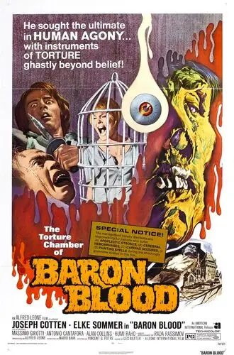 Baron Blood (1972) Women's Colored Hoodie - idPoster.com