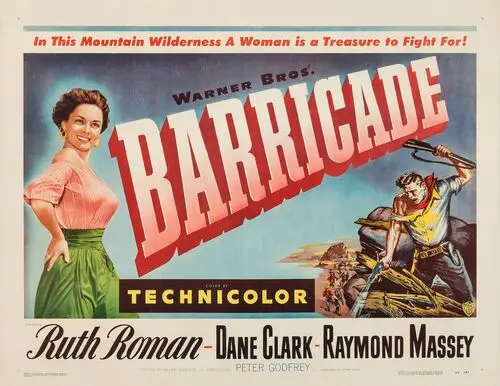 Barricade (1950) Women's Colored Tank-Top - idPoster.com