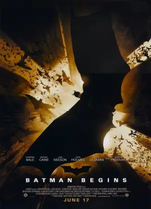Batman Begins (2005) White T-Shirt - idPoster.com