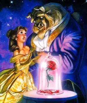 Beauty And The Beast (1991) Men's Colored T-Shirt - idPoster.com