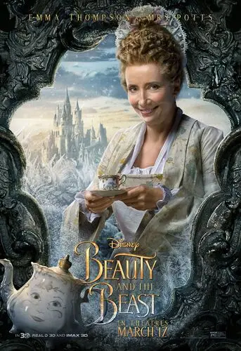 Beauty and the Beast (2017) White Tank-Top - idPoster.com
