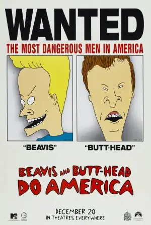Beavis and Butt-Head Do America (1996) Men's Colored  Long Sleeve T-Shirt - idPoster.com
