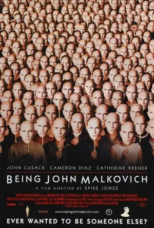 Being John Malkovich (1999) Drawstring Backpack - idPoster.com