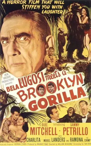 Bela Lugosi Meets a Brooklyn Gorilla (1952) Women's Colored Tank-Top - idPoster.com