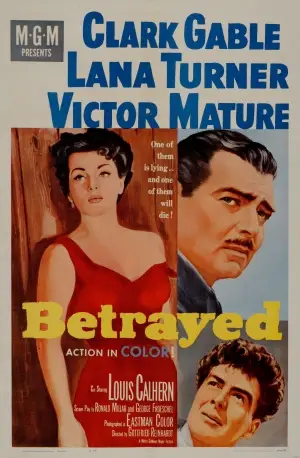 Betrayed (1954) Men's Colored Hoodie - idPoster.com