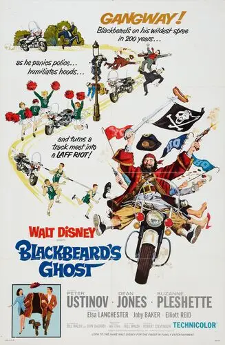 Blackbeard's Ghost (1968) White Tank-Top - idPoster.com