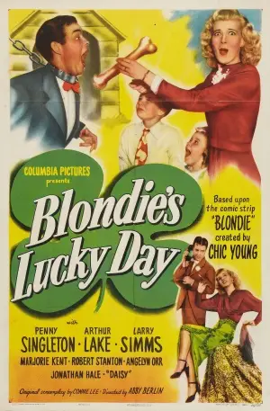 Blondie's Lucky Day (1946) Women's Colored  Long Sleeve T-Shirt - idPoster.com