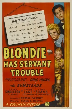 Blondie Has Servant Trouble (1940) Women's Colored  Long Sleeve T-Shirt - idPoster.com