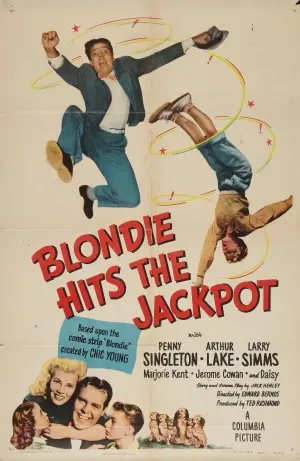 Blondie Hits the Jackpot (1949) Women's Colored  Long Sleeve T-Shirt - idPoster.com