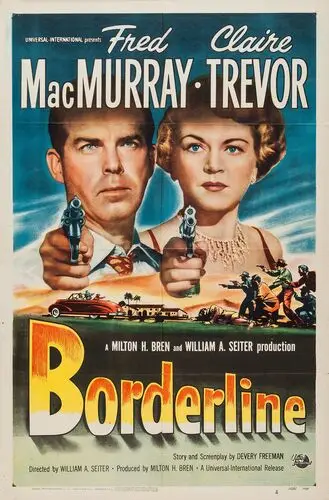 Borderline (1950) Men's Colored T-Shirt - idPoster.com