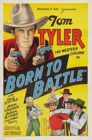 Born to Battle (1935) White T-Shirt - idPoster.com
