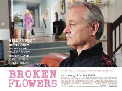Broken Flowers (2005) Drawstring Backpack - idPoster.com
