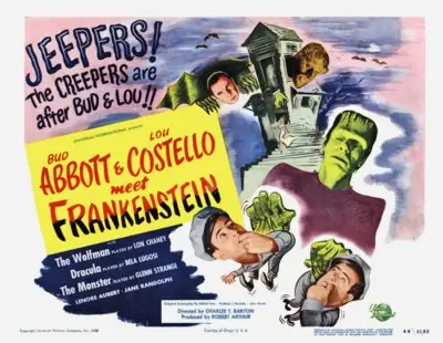 Bud Abbott Lou Costello Meet Frankenstein (1948) Women's Colored T-Shirt - idPoster.com