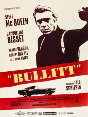 Bullitt (1968) White T-Shirt - idPoster.com