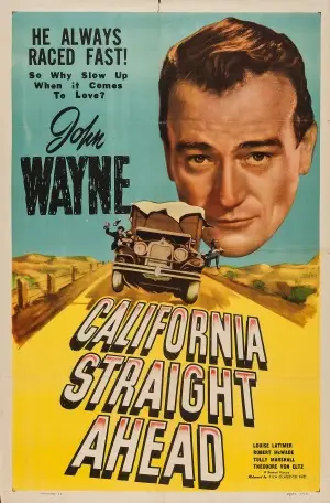 California Straight Ahead! (1937) White Tank-Top - idPoster.com