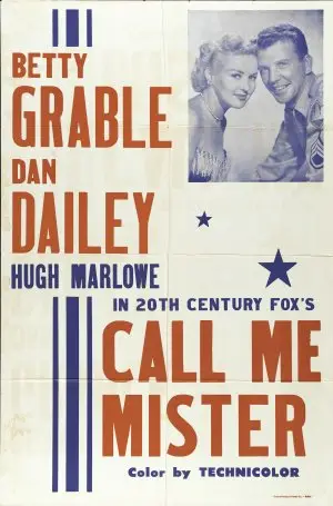 Call Me Mister (1951) Men's Colored T-Shirt - idPoster.com
