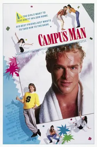 Campus Man (1987) Men's Colored Hoodie - idPoster.com