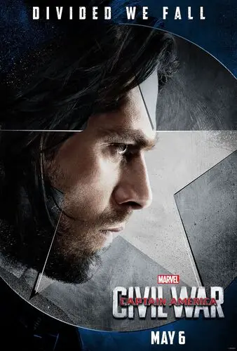 Captain America Civil War (2016) White T-Shirt - idPoster.com