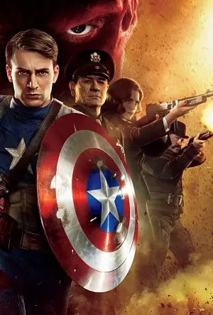 Captain America: The First Avenger (2011) Women's Colored T-Shirt - idPoster.com