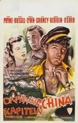 Captain China (1950) Men's Colored  Long Sleeve T-Shirt - idPoster.com