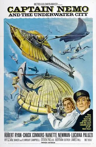 Captain Nemo and the Underwater City (1970) Baseball Cap - idPoster.com
